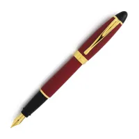 Picture Red classic pen from Italy Ipsilon Satin - Aurora