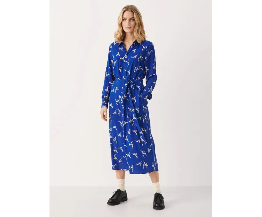 obrazek 1 Part Two Sukienka koszulowa Silane 30307513 Niebieski Relaxed Fit