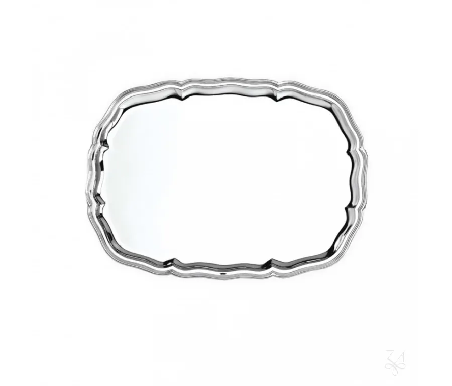 obrazek 1 Elegancka srebrna taca Settecento 50×38 cm – Zaramella Argenti