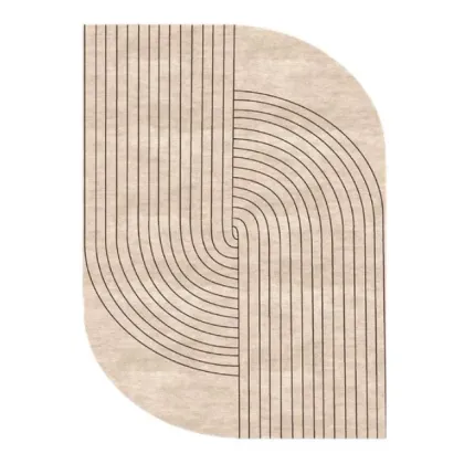 Zdjęcie Nietypowy włoski dywan Shaped Retro do salonu