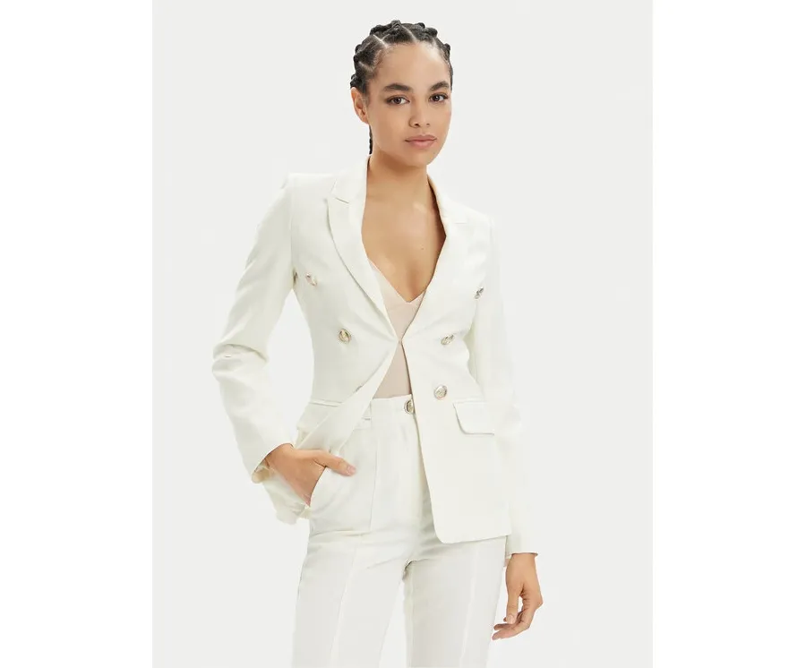 obrazek 1 Marciano Guess Marynarka Martina 4GGN14 7158A Écru Blazer Fit