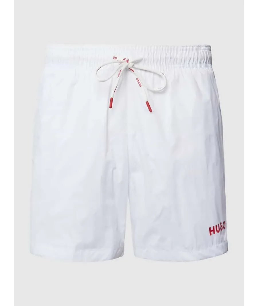 obrazek 1 Spodenki kąpielowe z detalami z logo model ‘HAITI’