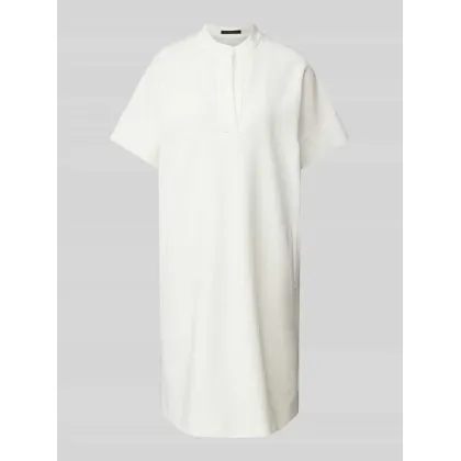 Zdjęcie Sukienka o długości do kolan z dodatkiem wiskozy i kołnierzem z lamówką