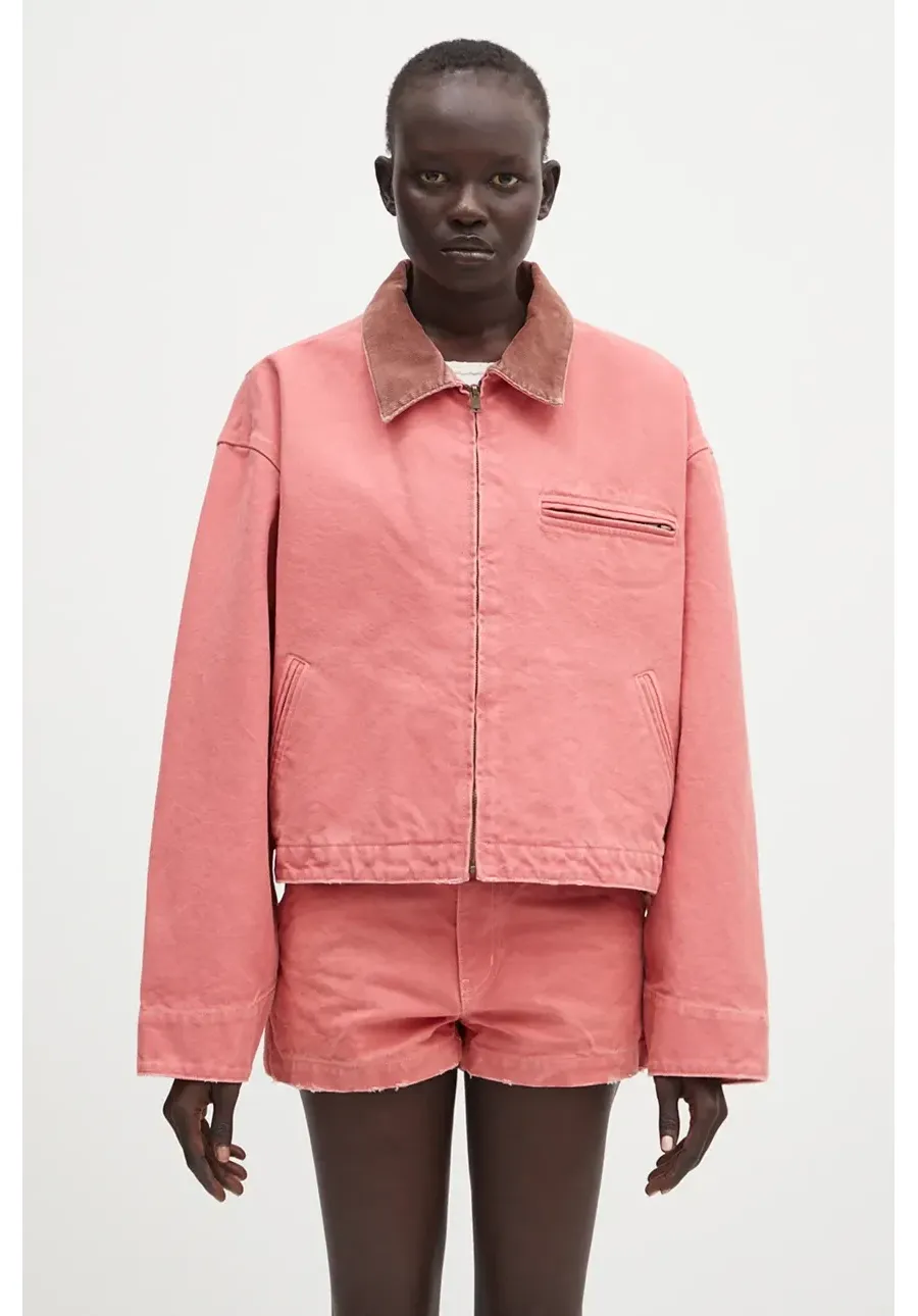 obrazek 1 AMBUSH kurtka bawełniana Cropped Canvas Work Jacket kolor pomarańczowy przejściowa oversize 12115367