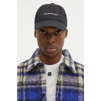 Zdjęcie MKI MIYUKI ZOKU czapka z daszkiem bawełniana Classic Ball Cap kolor czarny z aplikacją CLASSIC.BALL.CAP