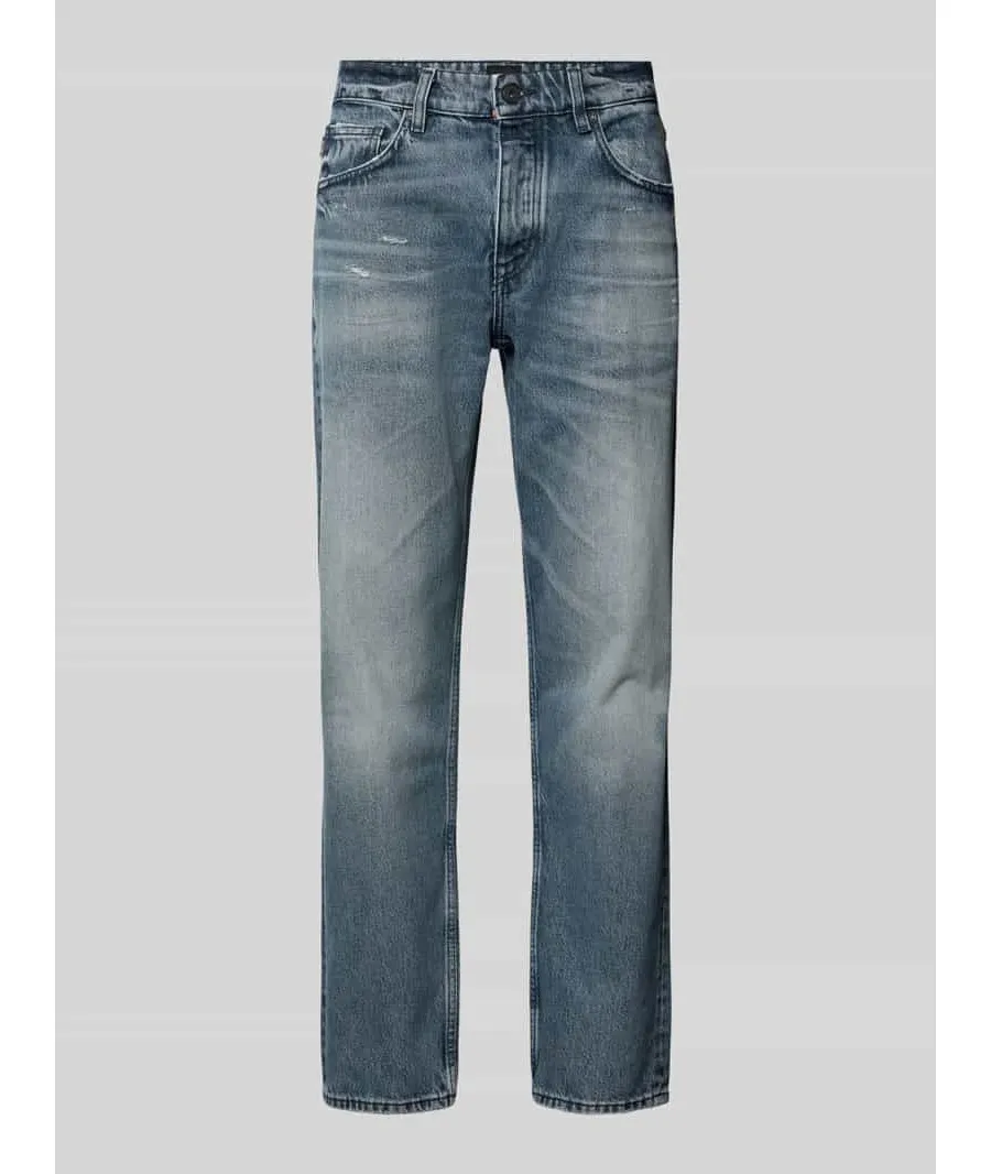 obrazek 1 Jeansy o kroju slim fit z detalem z logo model ‘Troy’