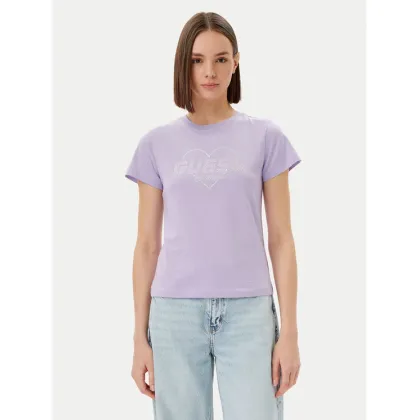 Zdjęcie Guess T-Shirt V5GI10 K9RM1 Fioletowy Regular Fit