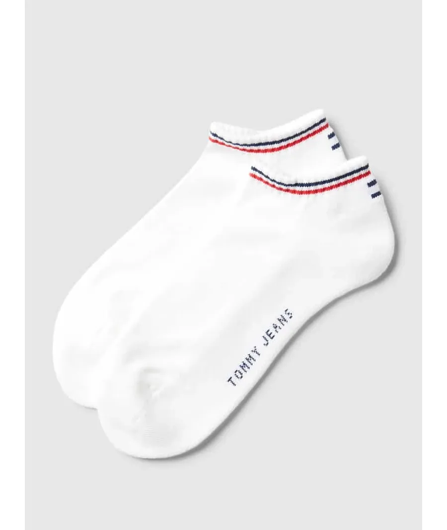 obrazek 1 Krótkie skarpety z paskami w kontrastowym kolorze w zestawie 2 szt.