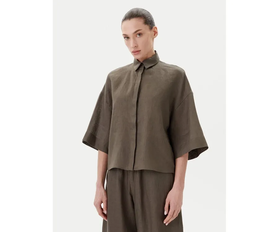 obrazek 1 Max Mara Koszula Mirano 2516111028 Zielony Relaxed Fit