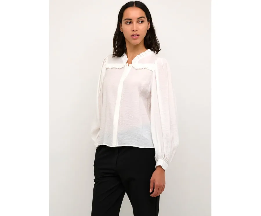 obrazek 1 Karen by Simonsen Bluzka Kayakb 10104544 Biały Classic Fit