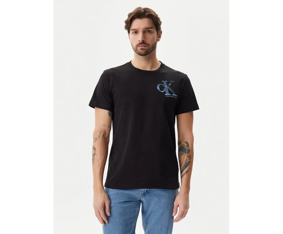 obrazek 1 Calvin Klein Jeans T-Shirt Meta Monogram J30J325498 Czarny Regular Fit