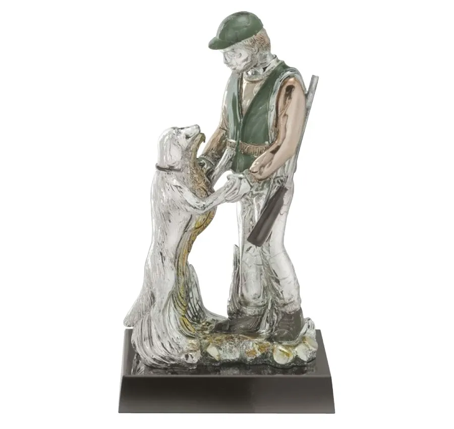 picture 1 Statuette of a hunter with a dog - Astra Argenti