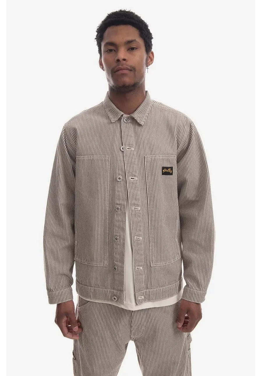 obrazek 1 Stan Ray kurtka Stan Ray Box Jacket SS23036DUS męska kolor beżowy przejściowa oversize SS23036DUS-DUS