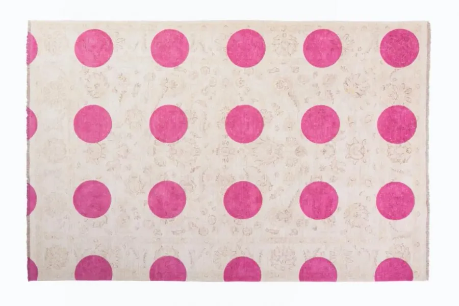 obrazek 1 Podwójny design na dywanie - DOUBLE LAYER PINK