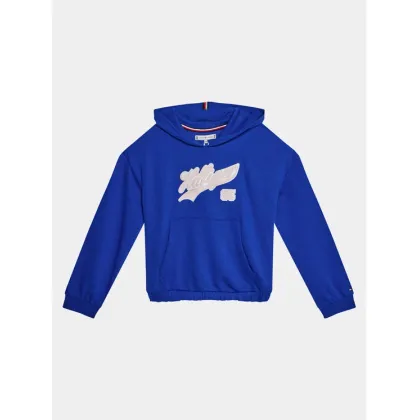 Zdjęcie Tommy Hilfiger Bluza Hilfiger Script Hoodie KG0KG07721 Niebieski Regular Fit