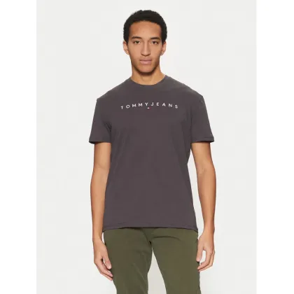 Zdjęcie Tommy Jeans T-Shirt Linear Logo DM0DM20744 Szary Regular Fit
