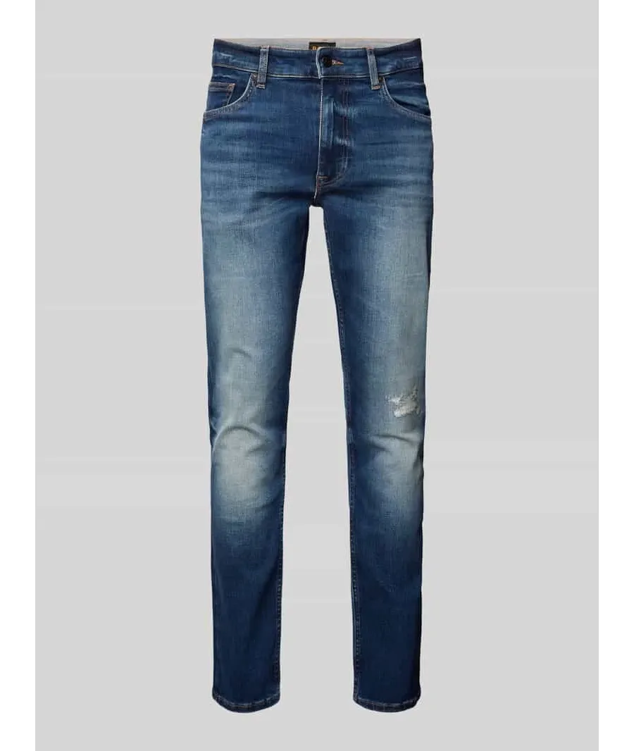 obrazek 1 Jeansy o kroju regular fit z naszywką z logo model ‘DELAWARE’