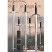 Picture Beautiful replicas of combat swords as a decorative element for interiors