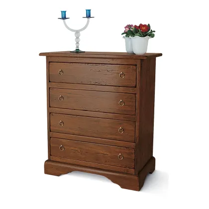 Zdjęcie Piękna komoda z czterema szufladami wykonana z litego drewna prosto z Włoch