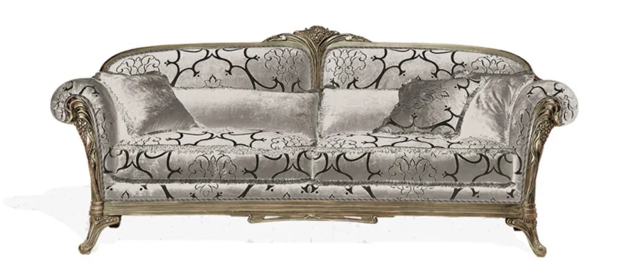 obrazek 1 Piękna dwu-osobowa sofa w komplecie z czterema poduszkami
