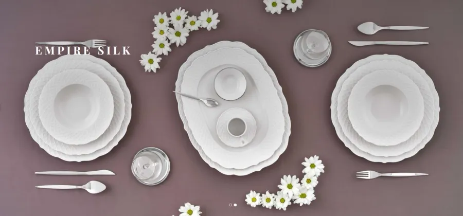 obrazek 3 Porcelanowa filiżanka ze spodkiem do kawy Empire Silk