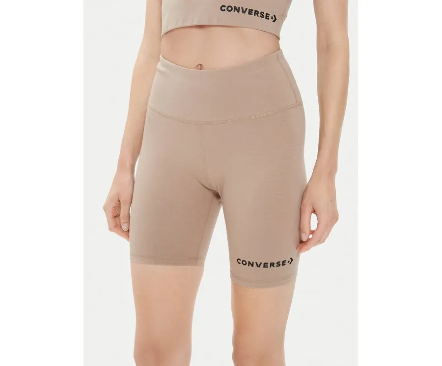 obrazek 1 Converse Szorty sportowe W Wordmark Bike Short 10024539-A10 Beżowy Skinny Fit