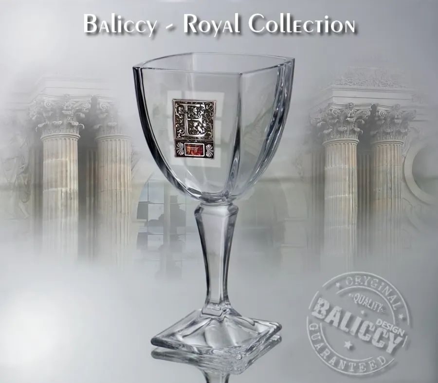 obrazek 1 Kieliszek kryształowy do wina i wody - Bohemia Royal Collection