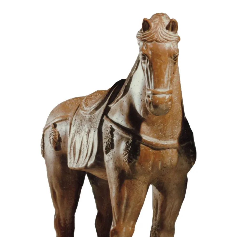 obrazek 2 Wyjątkowy koń z glazurowanej ceramiki H.40xL.37xP.10 cm