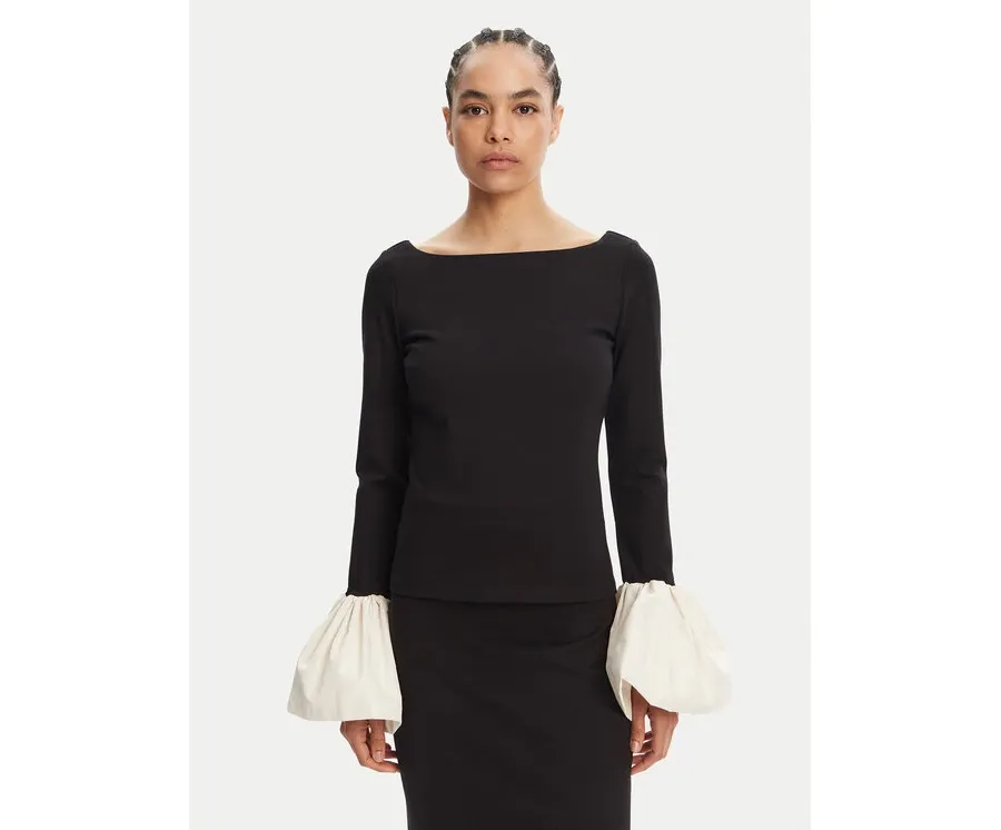 obrazek 1 STAUD Bluzka Paige R24F1175PF Czarny Regular Fit