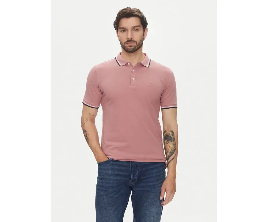 obrazek 1 Lindbergh Polo 30-404010 Różowy Relaxed Fit
