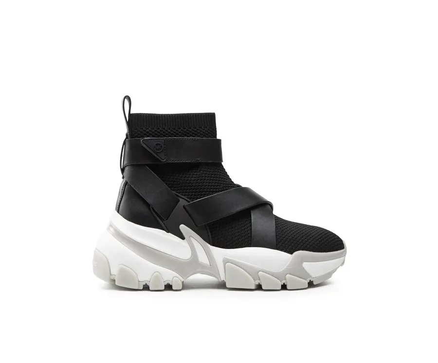 obrazek 1 MICHAEL Michael Kors Sneakersy Nick Strap Bootie 43T2NIFE6D Czarny