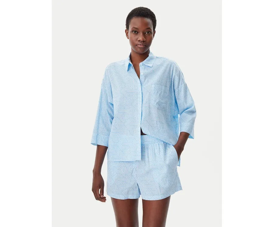 obrazek 1 DKNY Piżama YI50046 Błękitny Regular Fit