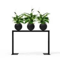 Zdjęcie Solidny stojak na kwiaty z 3 doniczkami z kolekcji Line