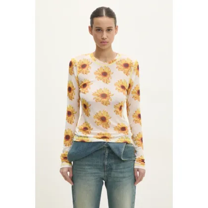 Zdjęcie JW Anderson longsleeve Long Sleeve Underpinning damski kolor żółty JO0238.PG1670.001