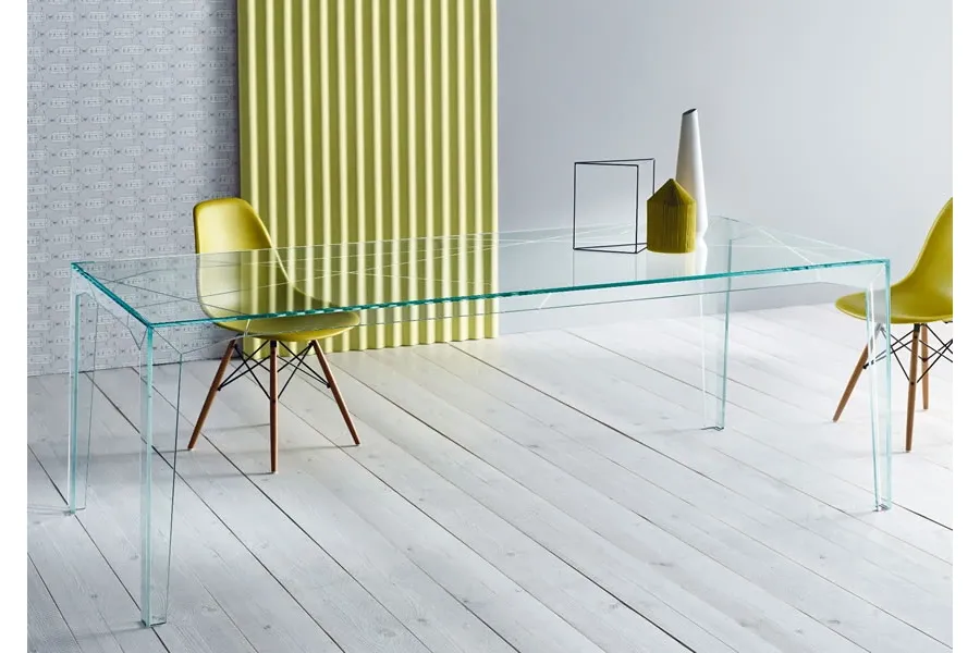 obrazek 2 Luksusowy stół wykonany ze szkła przezroczystego - Tonelli Design