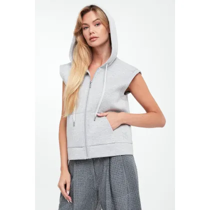 Zdjęcie Kamizelka damska z kapturem Biacco WEEKEND MAX MARA Weekend Max Mara