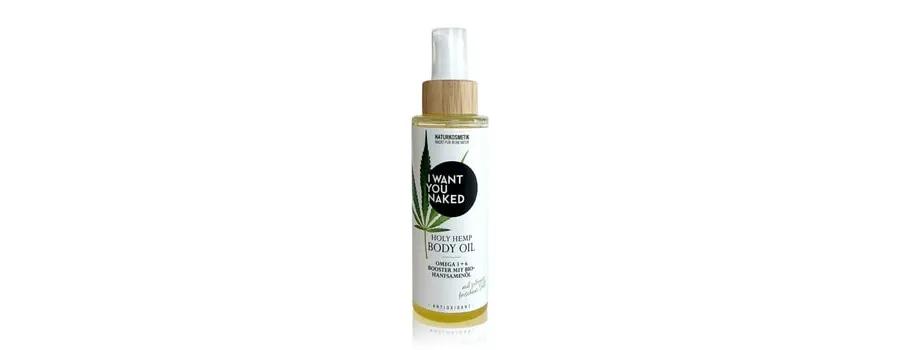 obrazek 1 I WANT YOU NAKED Holy Hemp Bio-Hanfsamenöl & Vitamin E Olejek do ciała 100 ml