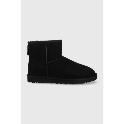 Zdjęcie UGG śniegowce zamszowe Classic Mini męskie kolor czarny 1002072-BLK