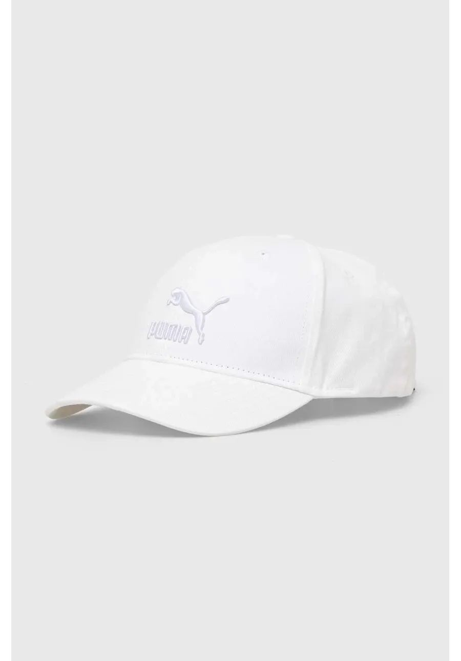 obrazek 1 Puma czapka z daszkiem bawełniana Archive Logo BB Cap kolor biały z aplikacją 22554