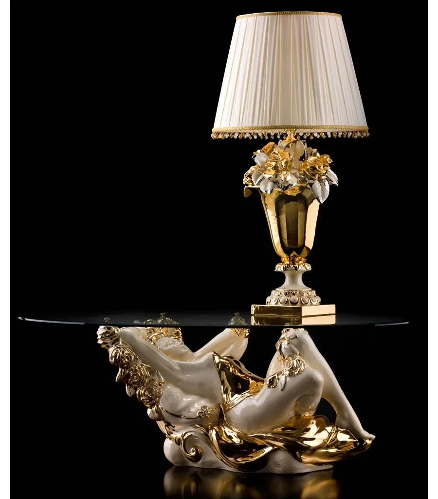 obrazek 2 Ceramiczna lampa do salonu 105cm