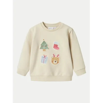 Zdjęcie NAME IT Bluza 13234491 Écru Regular Fit