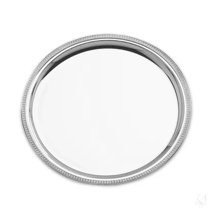 Zdjęcie Elegancki srebrny talerz na ciasto Impero o klasycznym kształcie - Zaramella Argenti