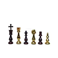 Picture Solid brass chess pieces from the King of Castle - The Chess Empire series