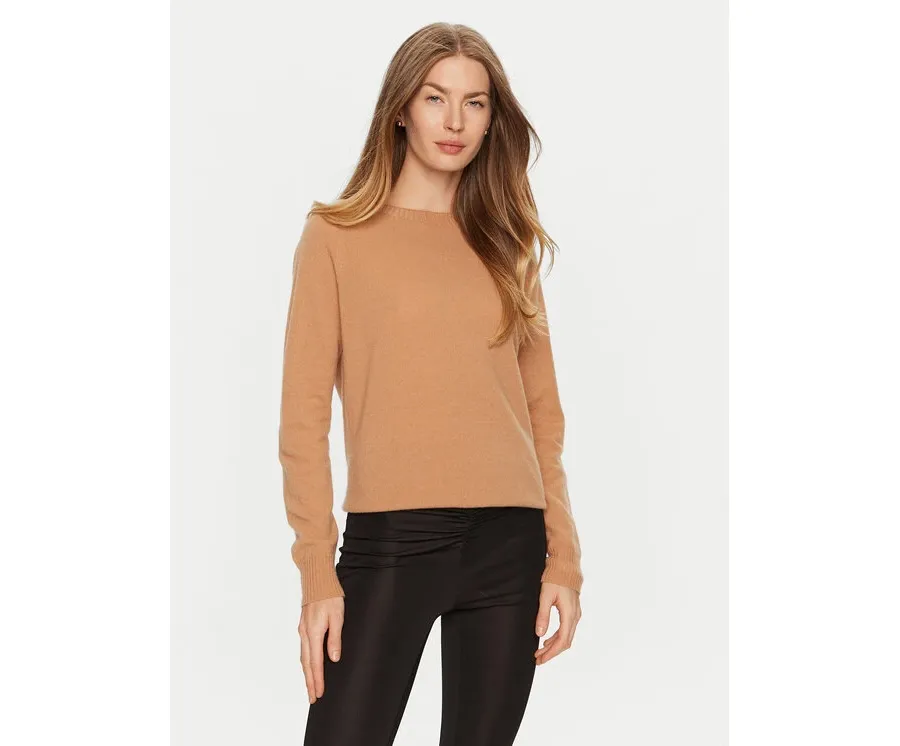 obrazek 1 ViCOLO Sweter 22044S Brązowy Regular Fit