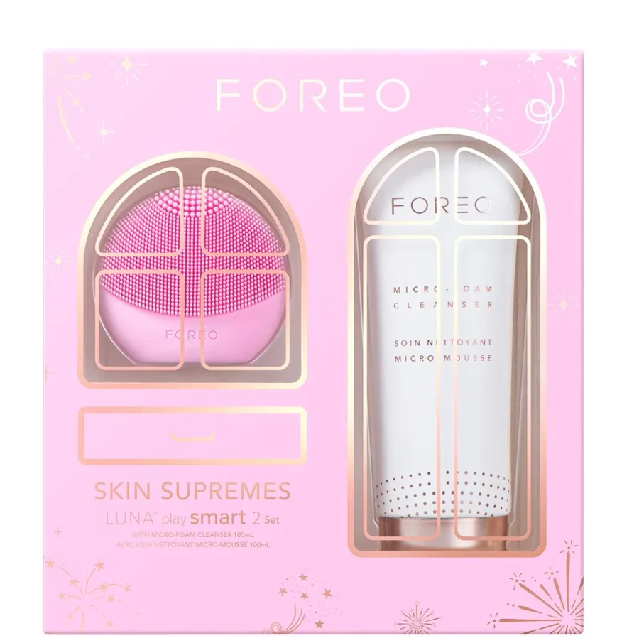 obrazek 1 Foreo Skin Supremes (Szczoteczka Luna Play Smart 2 Pink + Pianka do mycia twarzy )