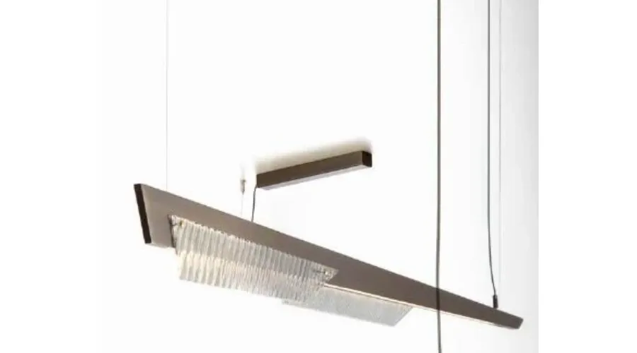 obrazek 1 Stylowa lampa sufitowa z elementami LED i ręcznie wycinanymi włoskimi kryształami - Il Paralume Marina