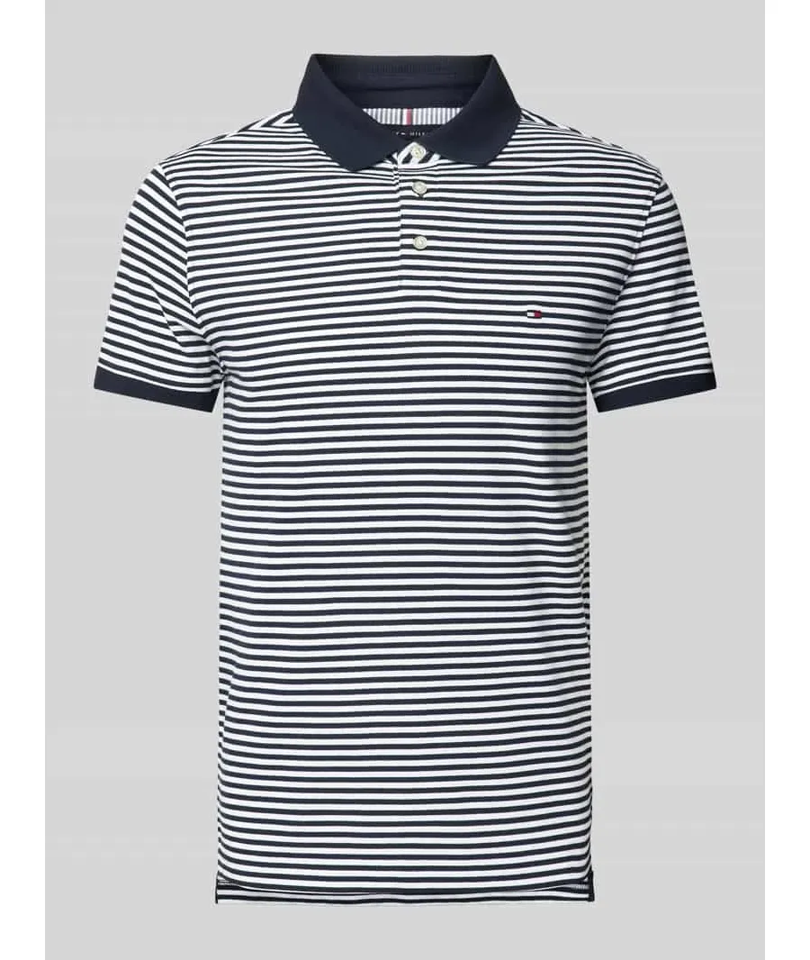 obrazek 1 Tommy Hilfiger Polo 1985 MW0MW17771 Granatowy Slim Fit