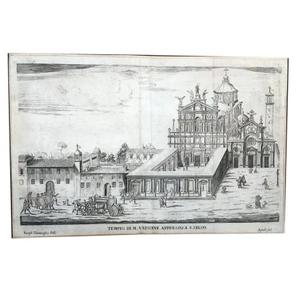 Zdjęcie Widok zewnętrzny fasady kościoła Santa Maria w pobliżu San Celso, znanego również jako Sanktuarium Santa Maria dei Miracoli