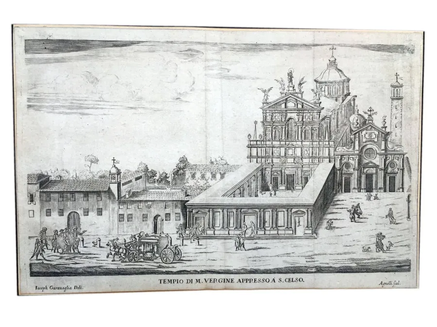 obrazek 1 Widok zewnętrzny fasady kościoła Santa Maria w pobliżu San Celso, znanego również jako Sanktuarium Santa Maria dei Miracoli