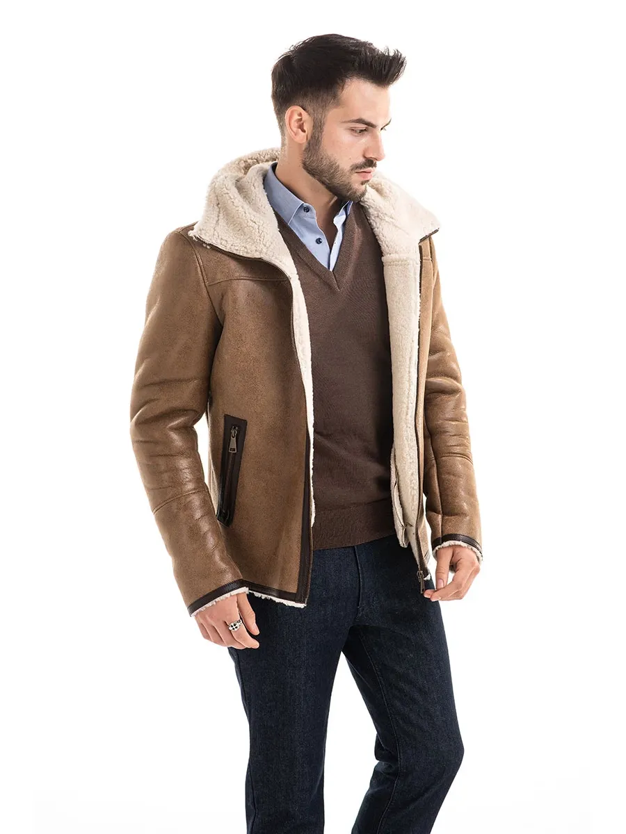 obrazek 11 Naturalna kurtka męska z owczej skóry - A&A Vesa